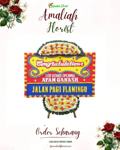 Bunga Papan Congratulation di Penanggapan